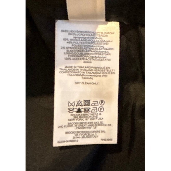 Brooks Brothers Woman Black Wool Blend Skirt Size 2 - Picture 7 of 7